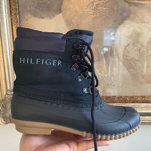 Tommy Hilfiger Black Kids Boots